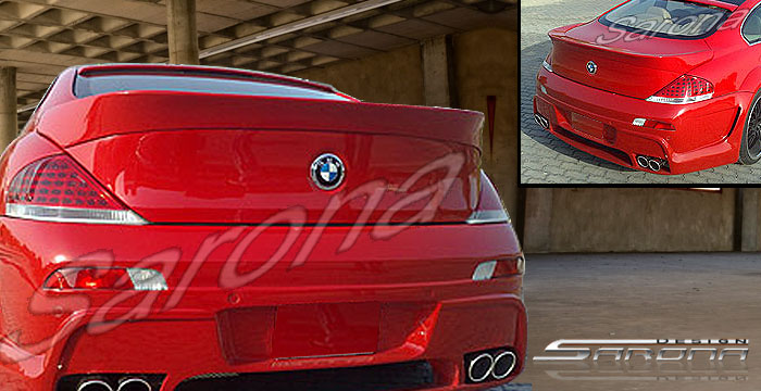 Custom BMW 6 Series Trunk Wing  Coupe (2004 - 2007) - $390.00 (Manufacturer Sarona, Part #BM-041-TW)